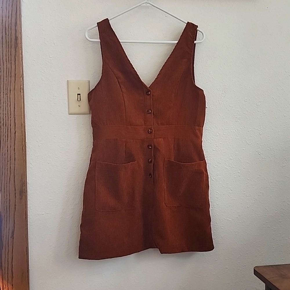 Corduroy mini dress